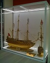frame vitrine voor tall ship, scheepsmodel, zeilboot.